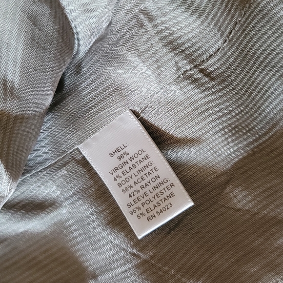 Banana Republic Wool Blazer Gray - Italian Fabric! - Picture 5 of 5